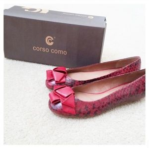 NWB Corso Como Faiza Leather Flats Size 8.5M
